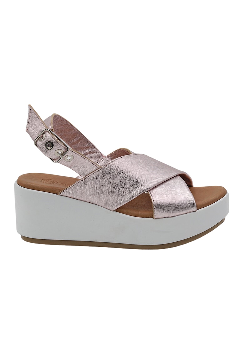 Sandale wedge de piele Johana 1 Sandale wedge de piele Johana