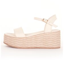 Sandale wedge de piele Luana