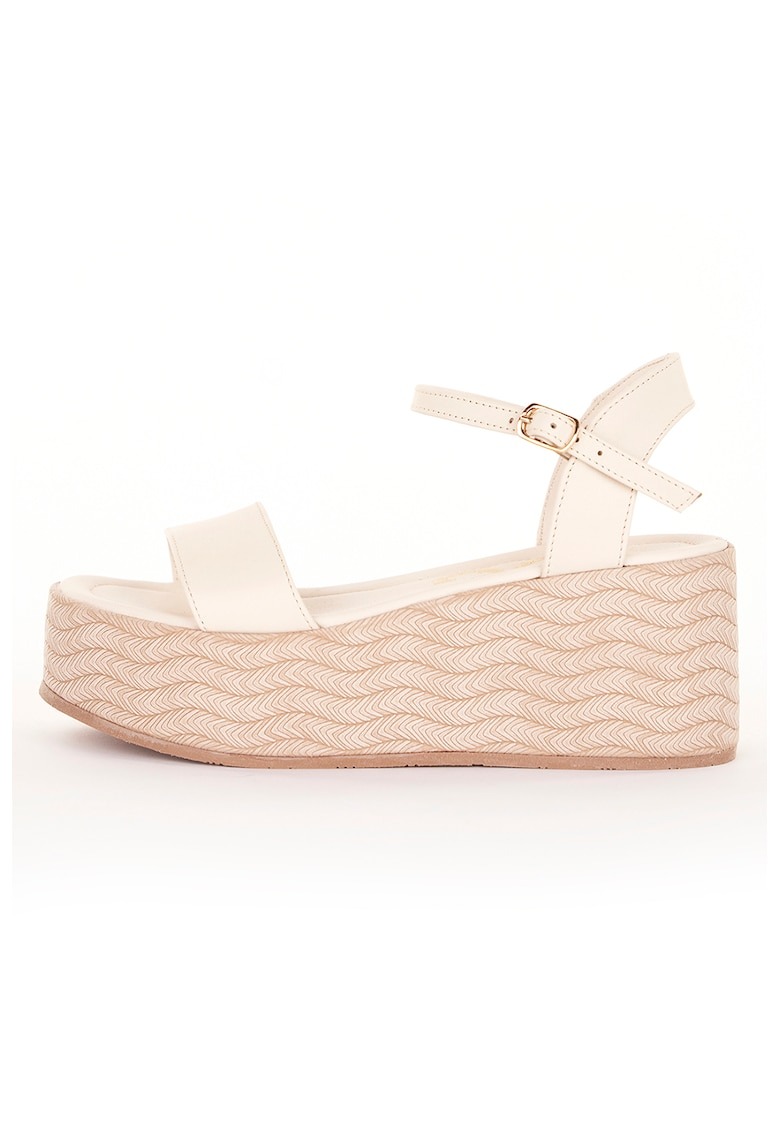 Sandale wedge de piele Luana 1 Sandale wedge de piele Luana
