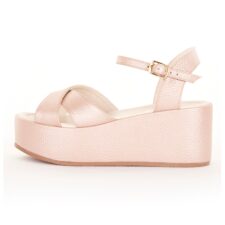 Sandale wedge de piele Tessa