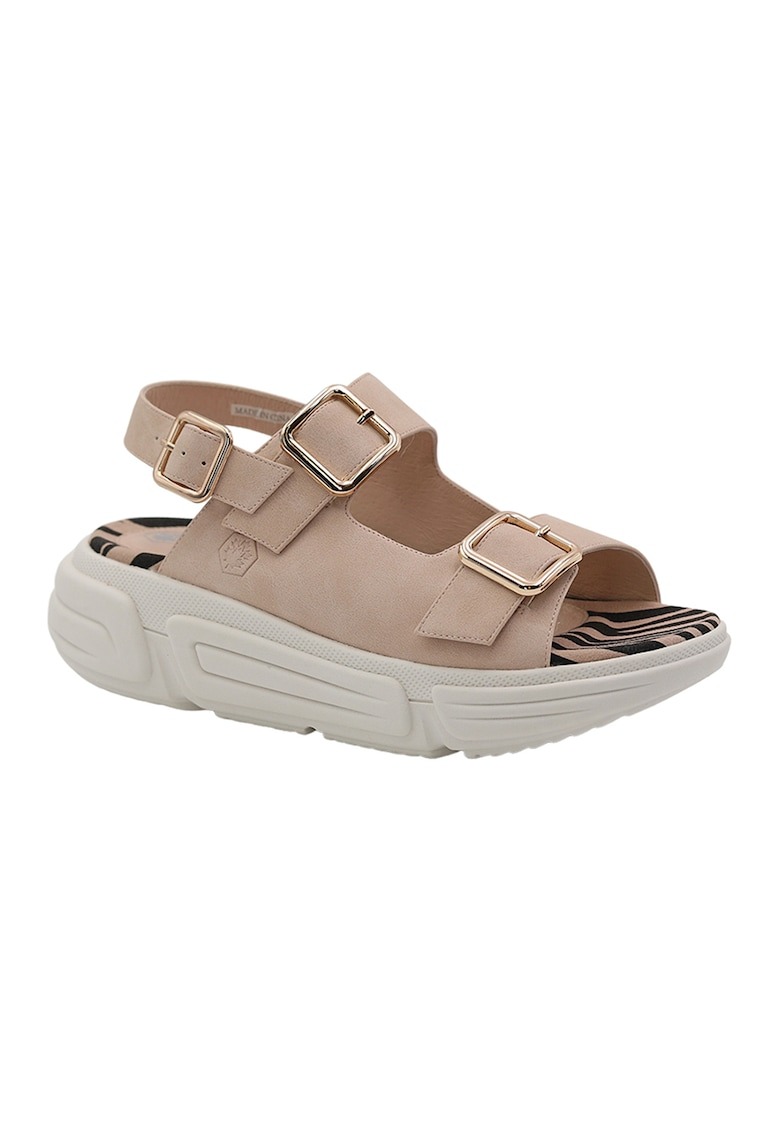 Sandale wedge de piele ecologica Mara 1 Sandale wedge de piele ecologica Mara