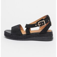 Sandale wedge de piele intoarsa Eolie