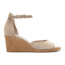 Sandale wedge de piele intoarsa Gwen