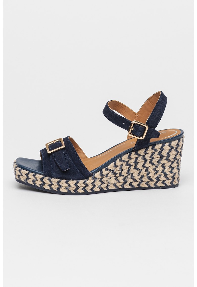 Sandale wedge de piele intoarsa Panarea 1 Sandale wedge de piele intoarsa Panarea