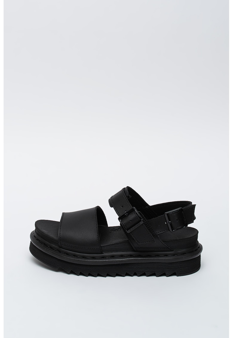 Sandale wedge de piele peliculizata Voss 1 Sandale wedge de piele peliculizata Voss