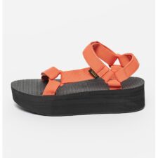 Sandale wedge din material textil cu velcro Universal