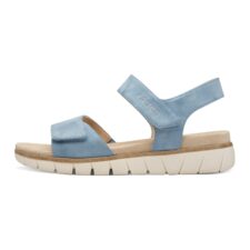 Sandale wedge din piele ecologica
