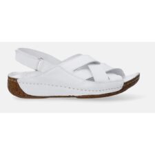 Sandale wedge din piele naturala