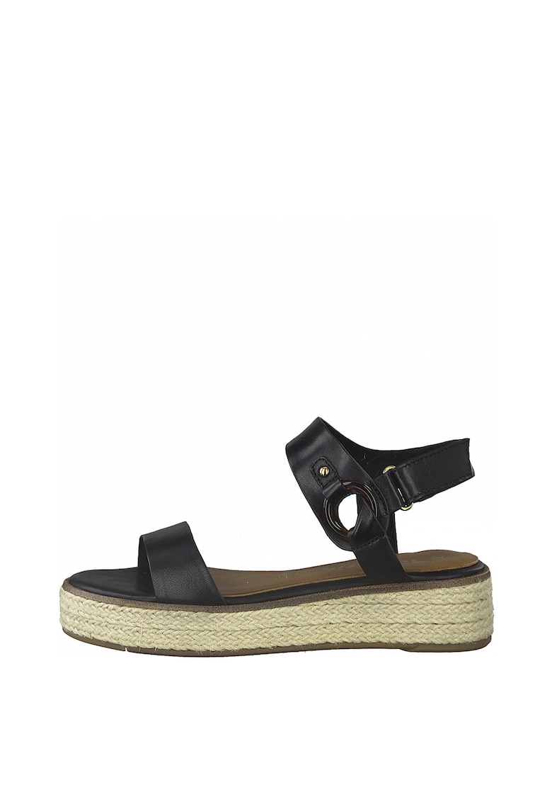 Sandale wedge tip espadrile de piele 1 Sandale wedge tip espadrile de piele