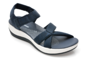 Sandale CLARKS bleumarin, ARLAGRA, din material textil