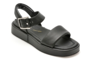 Sandale CLARKS negre, ALDA STRAP, din piele naturala