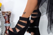 Sandale Dama cu Platforma XKK287 Negru | Mei