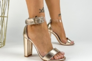 Sandale Dama cu Toc gros XKK532 Champagne | Mei