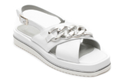 Sandale EPICA albe, 15275409, din piele naturala