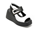 Sandale EPICA albe, 547703, din piele naturala