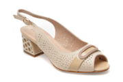 Sandale EPICA bej, JI20008, din piele naturala