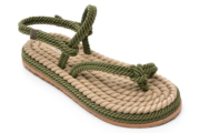 Sandale FLAVIA PASSINI kaki, 22103, din material textil
