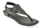 Sandale FLAVIA PASSINI negre, 367702, din piele naturala