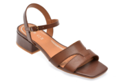 Sandale GEOX maro, D35RYA, din piele naturala