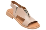 Sandale GOLD DEER gri, 22025, din piele naturala