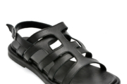 Sandale GRYXX negre, 1199, din piele naturala