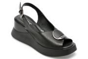 Sandale GRYXX negre, 131362, din piele naturala