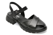 Sandale GRYXX negre, 1461090, din piele naturala