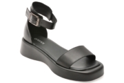 Sandale GRYXX negre, 18308, din piele naturala