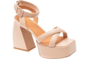 Sandale GRYXX nude, F62D51, din piele naturala