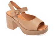 Sandale GRYXX nude, V989D12, din piele naturala