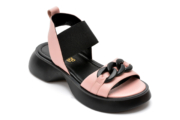 Sandale IMAGE roz, 25546, din piele naturala