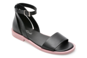 Sandale LE BERDE negre, 3032, din piele naturala