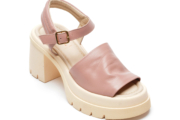 Sandale OSHADE roz, 752504, din piele naturala