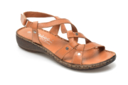 Sandale PASS COLLECTION maro, 67016, din piele naturala