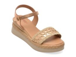 Sandale PASS COLLECTION maro, 70412, din piele naturala