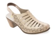 Sandale RIEKER bej, 40959, din piele naturala