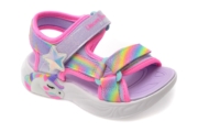 Sandale SKECHERS mov, UNICORN DREAMS, din material textil