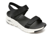 Sandale SKECHERS negre, ARCH FIT, din material textil
