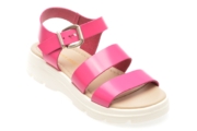 Sandale casual DONNA CRIS fucsia, 491017, din piele naturala