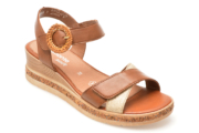 Sandale casual REMONTE maro, D30671, din piele naturala