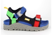 Sandale cu model colorblock si inchidere velcro