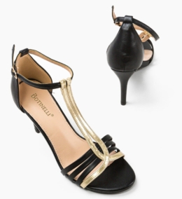 Sandale cu toc Amykan Negre