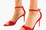 Sandale cu toc Kamars Rosii