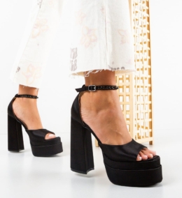 Sandale cu toc Pugh Negre