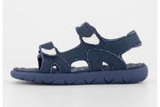 Sandale cu velcro si logo Perkins Row 2