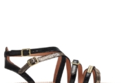 Sandale dama  304145568 – Piele intoarsa – Negru