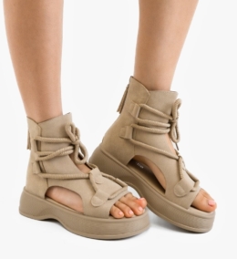 Sandale dama Manye Bej