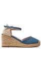Sandale dama –  Textil – Bleumarin