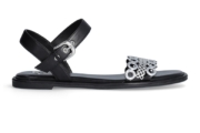 Sandale de piele cu anouri metalice