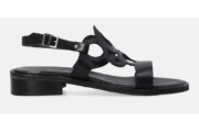 Sandale de piele cu bareta separatoare si decupaje A024LEBLOBS062